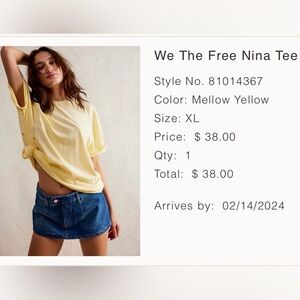 Free People We The Free Nina Tee